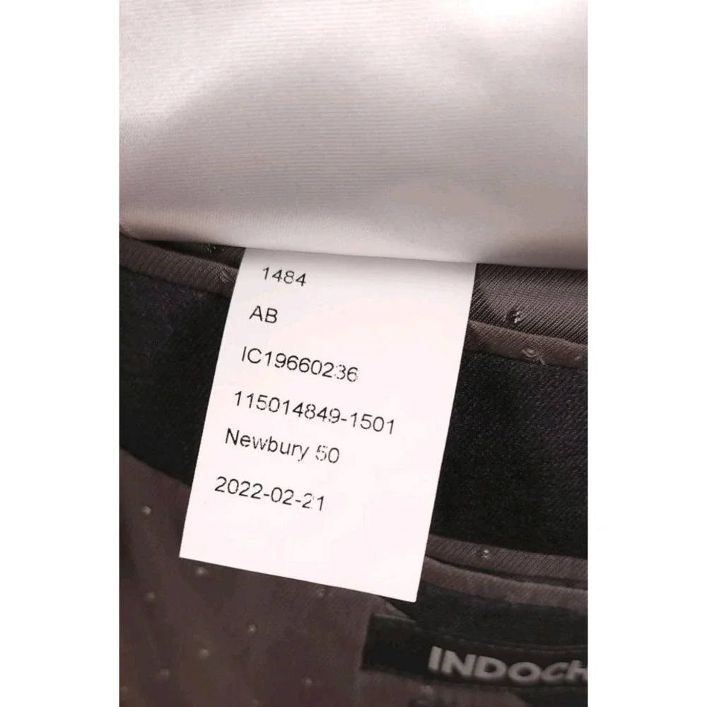 Indochino Luxury Mens 38R Blazer Solid Gray Wool Cashmere Sport Coat Jacket